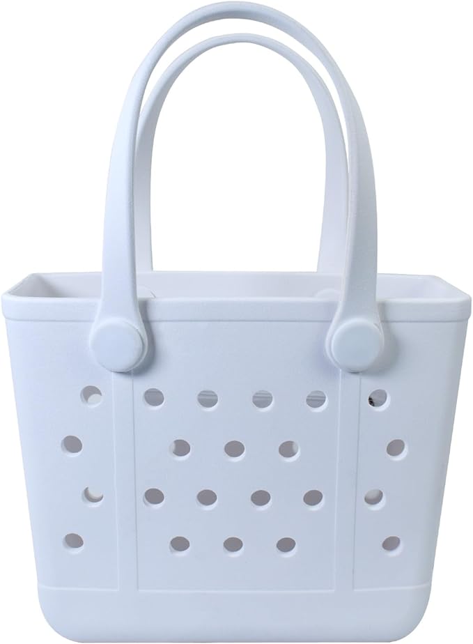 Addoklm Lightweight Extra large Rubber Beach Bag Small mini Tote Bag for Gym Waterproof medium Open Handbag for Pool Sports