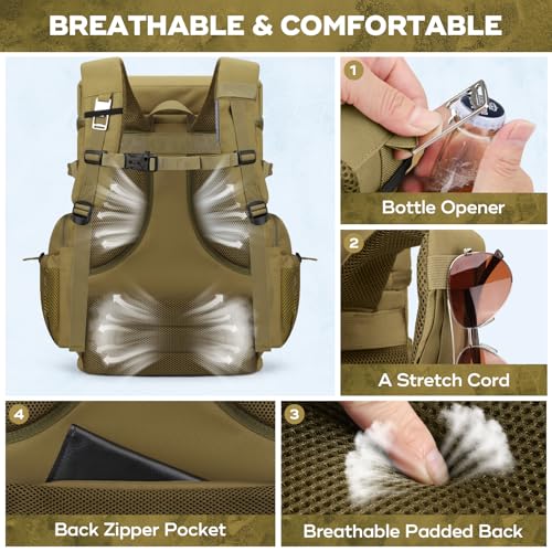Maelstrom Backpack Cooler,Soft Lightweight Leakproof Cooler Backpack,Men Women 35/50 Can Insulated Cooler Bag,Keeps Hot/Co...