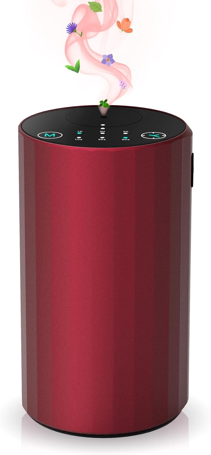 Waterless Essential Oil Diffuser Aromatherapy Scent Diffusers for Home Large Room, Bedroom, Car, Office, Desk, Battery Ope...