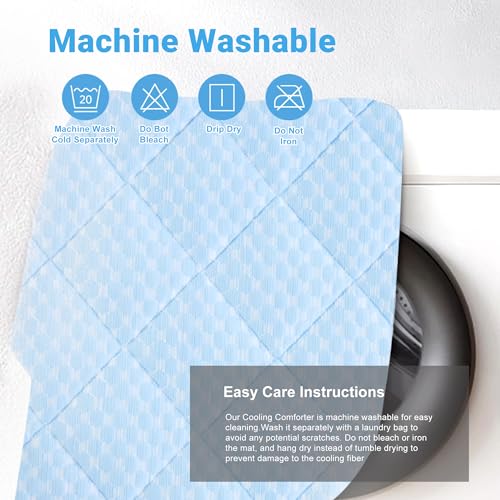 Dog Cooling Mat,Cooling Mat for Dogs, 35"x23" Cats Cooler Pad, Premium Pets Cool Bed for Crate Kennel, Indoor Cats Cool Sl...