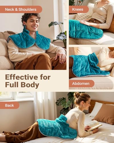 iDOO Graphene-Infused Heating Pad for Neck Shoulders and Back, Mothers Day Gifts for Mom, Birthday Gifts for Women Men Eld...