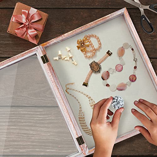TJ.MOREE Flowers Shadow Box Display Case 11 x 14 Large Shadow Box Frame with Glass Window Door Deep Depth Picture Frame We...