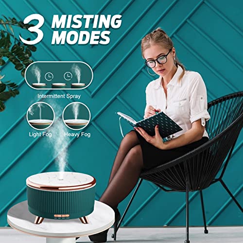 Diffusers for Essential Oils Humidifiers 500ML, Essential Oils Large Room Aromatherapy Diffuser,7 Colors Lights 3 Mist Mod...