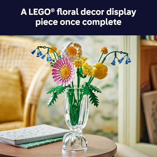 LEGO Botanicals Petite Sunny Bouquet Building Toy - DIY Floral Arrangement for Girls & Boys, Ages 9+ - Gift for Birthdays...