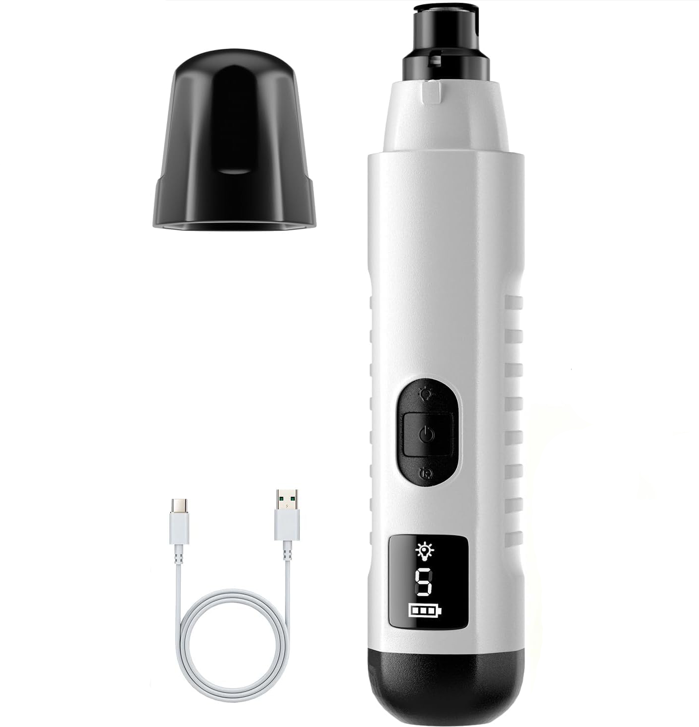 2026 New Silent Groom Pro Dog Nail Grinder, 5-Speed Dog Nail Grinder With Led Light, Quiet Painless Paws Grooming For Small Medium Large Dogs, USB Rechargeable