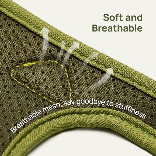 Cat Harness and Leash Set, Step-in Escape Proof Adjustable Vest Harness for Small Medium Large Cats, Lightweight Soft Brea...