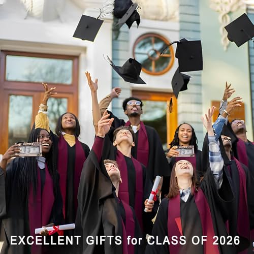Graduation Gifts 2026 Money Holder, Wooden Graduation Money Cash Envelope Box for Class of 2026 Senior College University ...
