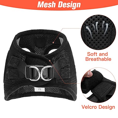 PAWCHIE Puppy Harness and Leash Set - Soft Mesh Dog Vest Harness, Reflective & Adjustable Harness for Small to Medium Dog...