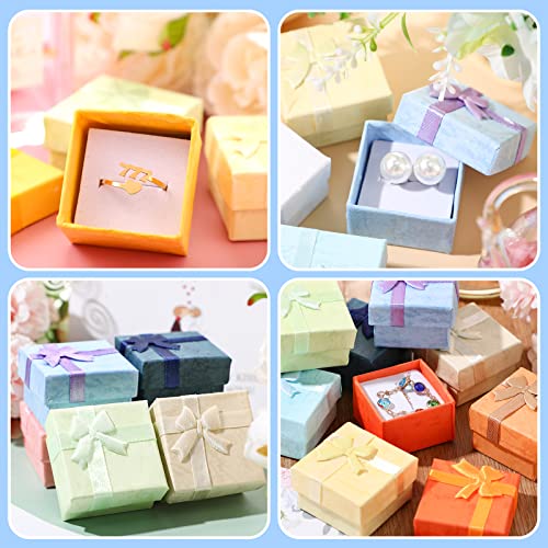 Sureio 24 Pack Jewelry Gift Boxes Jewelry Box Gift Cases Cotton Filled Cardboard Paper Box Bracelets Bangle Necklace Gift ...