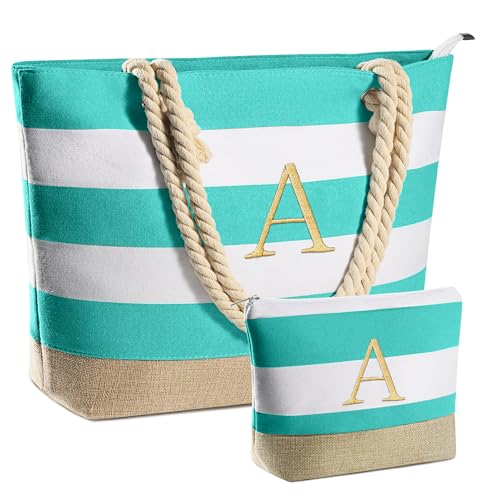 YOOLIFE Beach Bags for Women - Travel Canvas Beach Tote, Pool Waterproof Bag, Travel Essentials, Gifts for Women Birthday