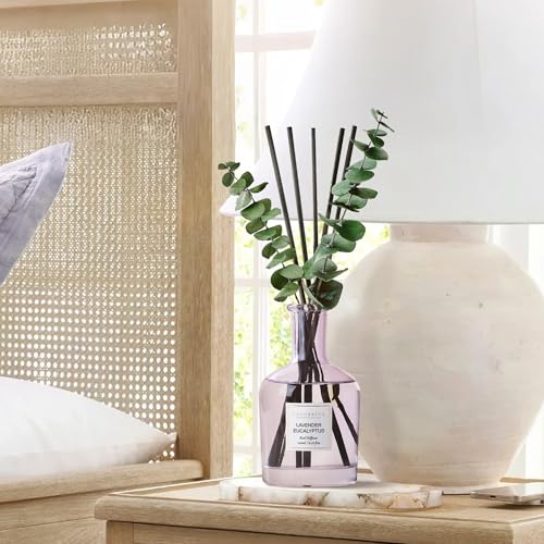 COCORRÍNA Lavender Eucalyptus Reed Diffuser – 6.76 oz Essential Oil with 8 Reeds & Real Eucalyptus Sticks, Home Fragrance ...