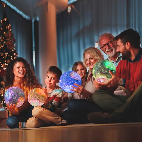 Brucepitt Moon Lamp Galaxy Lamp Upgraded Timing 4.7 Inch 16 Colors 3D Moonlight Galaxy Light,Moon Night Light for Adults,K...
