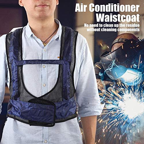 Yosoo Air Conditioner Waistcoat Welding Steel Air Compressed Cooling Vest Vortex Tube Air Conditioner Waistcoat