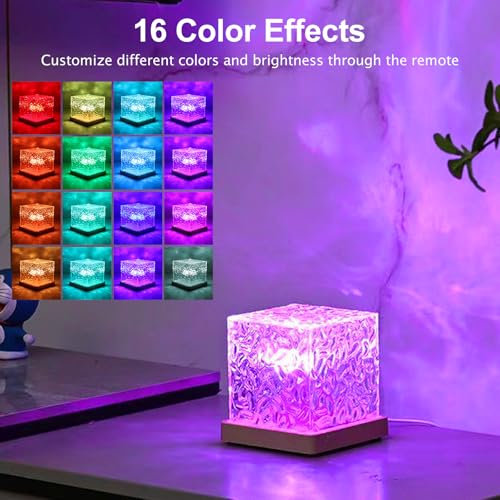 Avkast Northern Lights Projector Rechargeable,Mood Lighting Ambient Lighting Ocean Wave Projector with 16 Colors and Dynam...