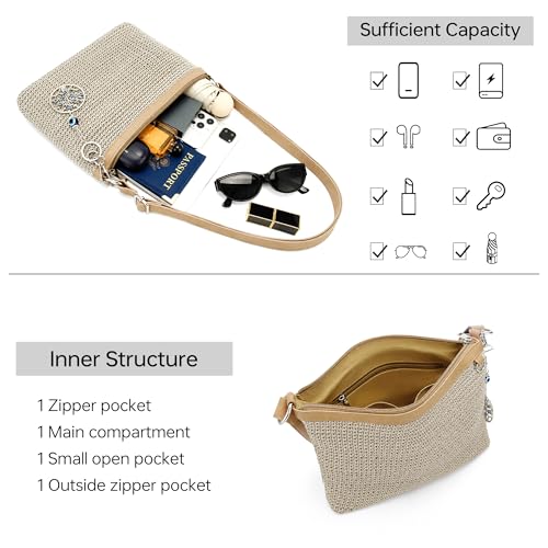 Kiss Sea Crochet Bag for Women Beach Purse for Women Vacation on Spring Summer