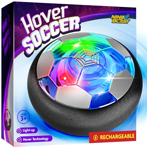 Ninja Blast Hover Soccer Light-Up Ball, Birthday Gift for Boys, Indoor Toy Games, Kids Gifts for Age 5, 6, 7, 8, 9, 10, 1...
