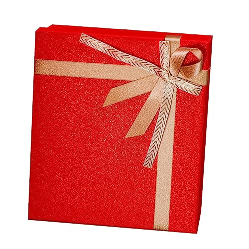 GRIRIW 1Set Red Wedding present Packaging Box present Wrapping Box for Year Durable and Practical Design for Candy and Cra...