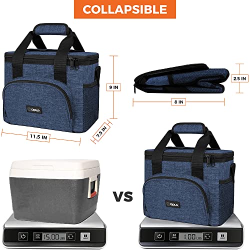 OPUX Soft Cooler Bag, Insulated Collapsible Lunch Cooler Bag for Men Work Camping Beach Travel, Portable Soft Sided Leakpr...