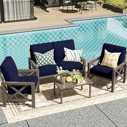 GALYEJIA 8 Pcs Outdoor Cushion Covers Patio Cushion Covers Cushion Covers for Outdoor Furniture Stretch Patio Cushion Cove...