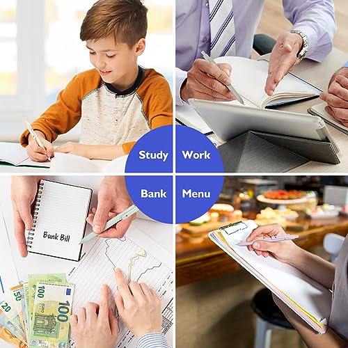 Vanhench 7Pcs 0.5mm Black Ink Gel Pens Fine Point Smooth Writing Quick Dry Pen for Journaling Note Office Desk Nurses Teac...