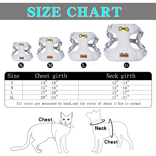 No Pull Dog Harness with Leash Pet Soft Vest Harness and Leash Set Dog Cat No Choke Escape Proof Harness Reflective Step i...