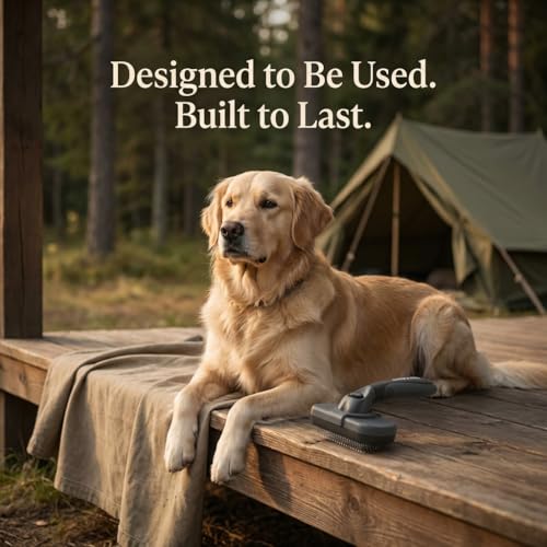 FIELD & FUR Slicker Brush: Essential Dog & Cat Grooming Tool for Shedding, Detangling, and Daily Care - Perfect for Doodle...