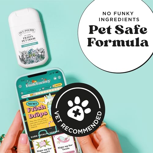 Poo-Pourri Pawsitively Fresh Pocket Deodorizer Spray – Dog & Cat Odor Remover – Plant Based Ingredients – Vet Recommended...