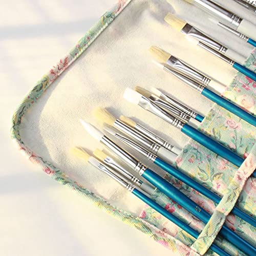 Funny live Paint Brush Holder Art Supplies, Artist Brush Holder & Storage Organizer Roll-Up Case Bag, Protect Acrylic Oil ...