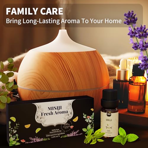 MISIJI Essential Oils Set Top 6 Aromatherapy-Essential Oils for Diffuser for Home,Air Freshening Diffuser Oils Scents for ...