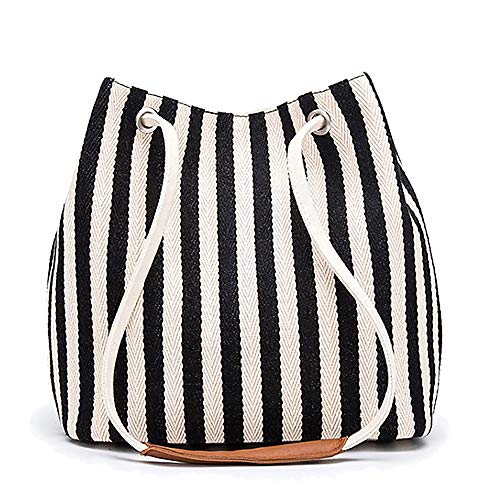 Bydenwely Women's Canvas Tote Bags Small Medium Shoulder Bag Daily Working Handbag for Holiday Travel Pool