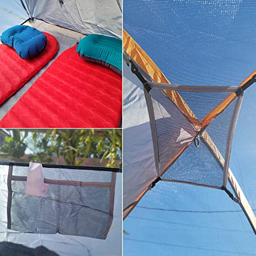 Camping Tent 2-4 Person, Waterproof Windproof Tent with Rainfly Easy Set up-Portable Dome Tents for Camping…