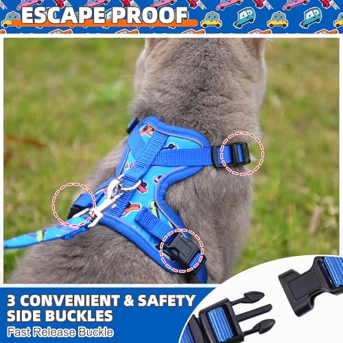 KOOLTAIL Cat Harness and Leash Set, Escape Proof for Safe Walking & Travel, Reflective Comfortable Easy Control Adjustable...