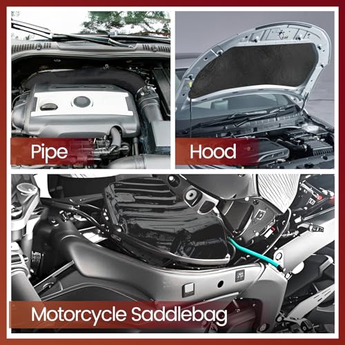 Heat Shield Automotive Aluminum Reflects 95% of Radiant Heat, 12" x 24" Stove Heat Shield to Protect Refrigerator, Heat Sh...
