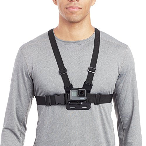 Amazon Basics Adjustable Chest Mount Harness for GoPro Camera, Compatible with GoPro Hero Series, Black