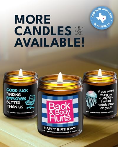 Funny Happy Birthday Candle, Unique Happy Birthday Gifts for Women and Men, Fun Gift Ideas for 30th, 40th, 50th and 60th B...
