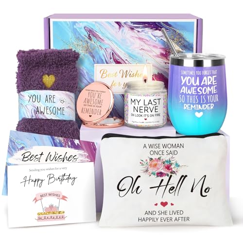 Birthday Gifts for Women, Best Friend Birthday Gifts, Gifts for Women, Happy Birthday Gifts Basket for Women, Friendship G...