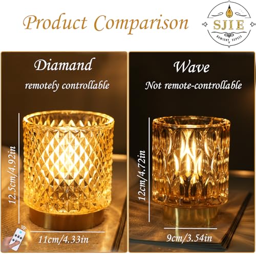 SJIE Battery Operated Lamp - Stylish Small Lamps Decorative with Timer & 3 Light Modes, No Plug in Lamps Cordless Battery ...