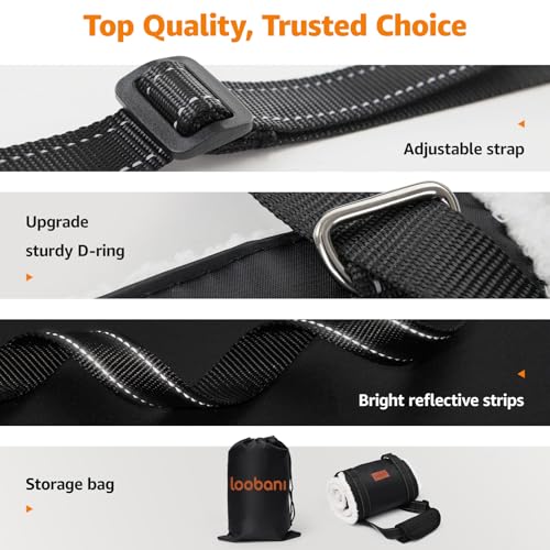 LOOBANI Portable Dog Sling for Back Legs, Hip Support Harness to Help Lift Rear for Canine Aid Old K9 Cruciate Ligament Re...
