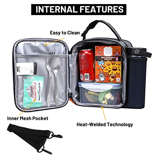 MIER Expandable Lunch Bag Insulated Lunch Box for Men to Work Travel Portable Lunchbox Bags with Shoulder Strap and Water ...