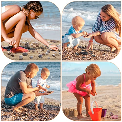 Vodolo Beach Mesh Shovel with Mesh Beach Bag for Shell Collecting, Kids Filter Sand Scooper for Picking Up Shells, Shark T...
