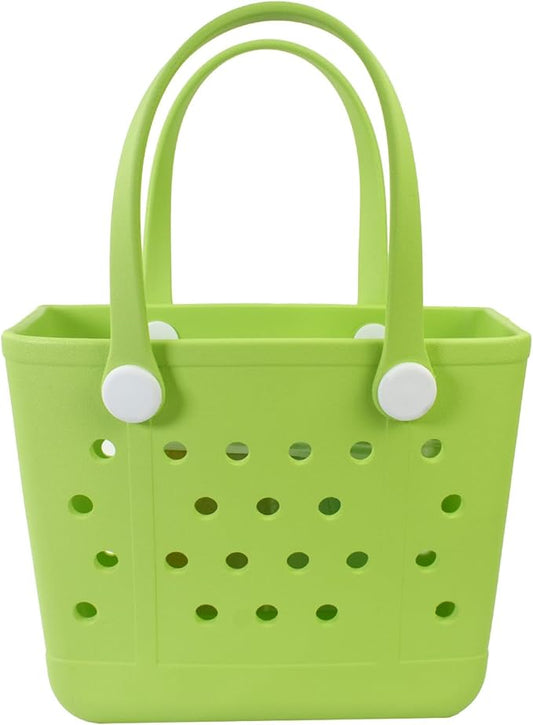 Addoklm Lightweight Extra large Rubber Beach Bag Small mini Tote Bag for Gym Waterproof medium Open Handbag for Pool Sports