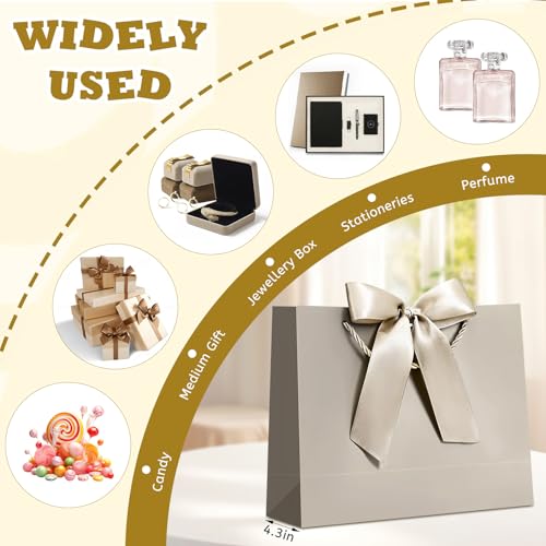 YoungTree Medium Mothers Day Gift Bag with Ribbon and Greeting Card 2 Tissue Papers, Mothers Day Bag, Birthday Gift Bag wi...