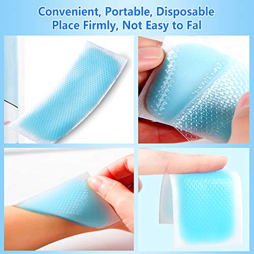 20 Sheets Cooling Patches for Fever Discomfort & Pain Relief, Cooling Relief Fever Reducer, Soothe Headache Pain, Pack of ...