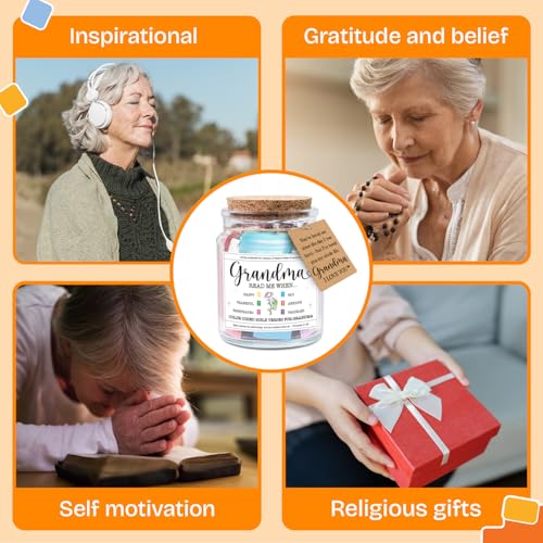 NewEleven Mothers Day Gifts For Grandma - Christian Gift, Grandma Birthday Gifts From Granddaughter, Grandson, Kids - Dail...