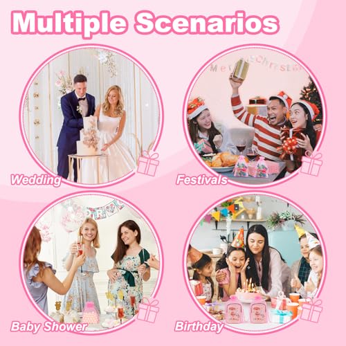 Crweety 50 Pcs Pink Organza Bags 3x4 In, Small Gift Bags Bulk for Jewelry Candy Soap Makeup Sachet, Cute Mini Mesh Gift Ba...