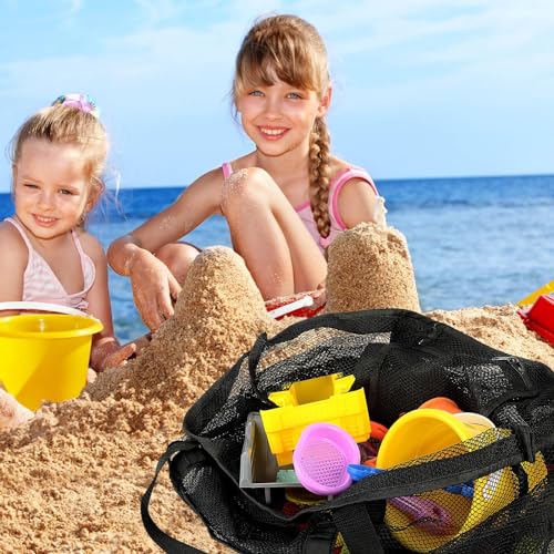 iminuo Mesh Beach Bag Vacation Essentials - Large Tote Pool Bag for Women Vacation Essentials Beach Accessories