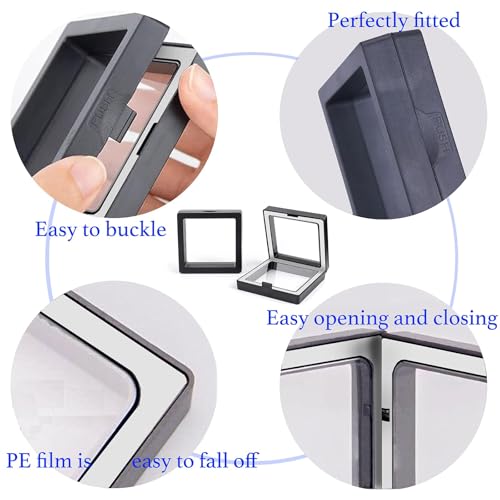DZDXDZSW 10 Pack Jewelry Gift Boxes 2.75 x 2.75 x 0.78 Inch Transparent Jewelry Box,Small Gift Boxes for Jewelry Earrings ...