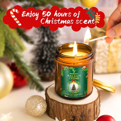 Christmas Candles Set, Scented Candles for Home, 4 Pack Holiday Natural Soy Candles, Christmas Gifts for Women Men, Festiv...