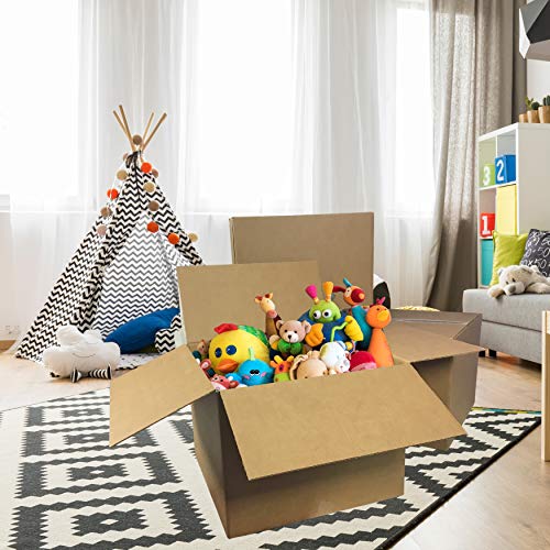 UBMOVE Large Moving Boxes 20" x 20" x 15" Pack of 12, Corrugated Cardboad Boxes For Packing, Shipping, Packing & Moving