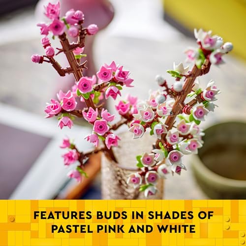 LEGO Cherry Blossom Building Toy for Kids, Girls & Boys, Ages 8+ - Artificial Cherry Blossom Decor for Home & Display - Cr...